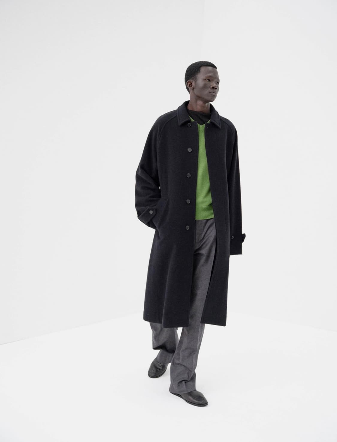 25aw 오라리 슈퍼파인 울 모저코트 상품이미지1