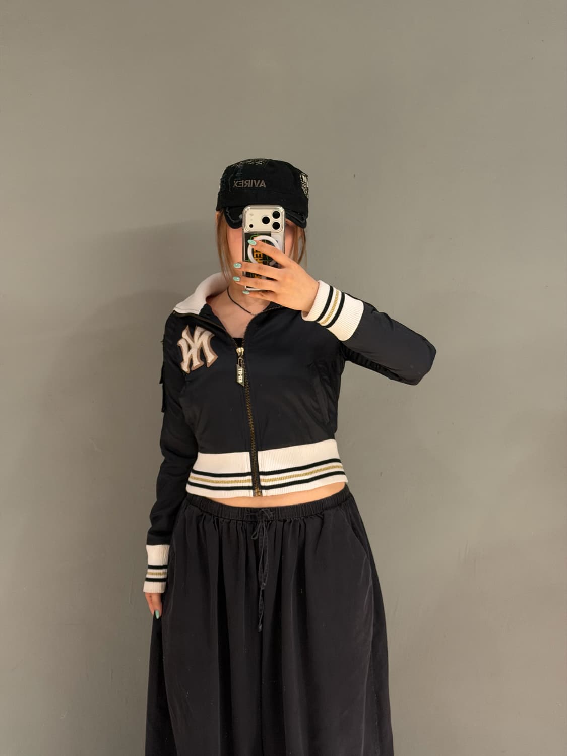 LB-03 NY logo cropped track jacket 상품이미지2