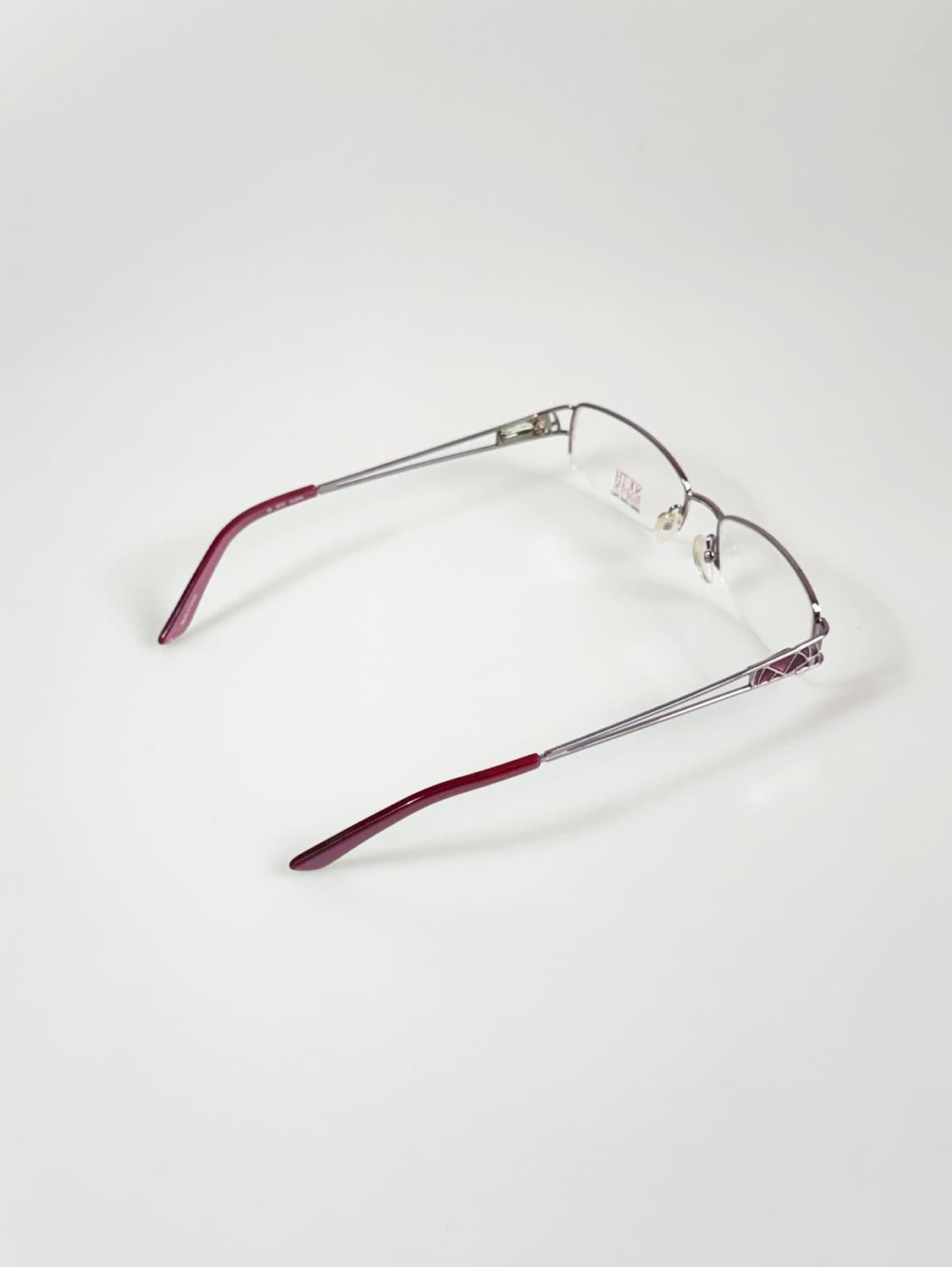 SOUTH HAMPTON 반무테 스퀘어 메탈 빈티지 안경 상품이미지4