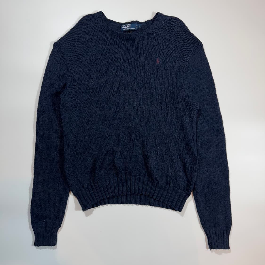 폴로 랄프로렌 네이비 크루넥 니트 상품이미지1