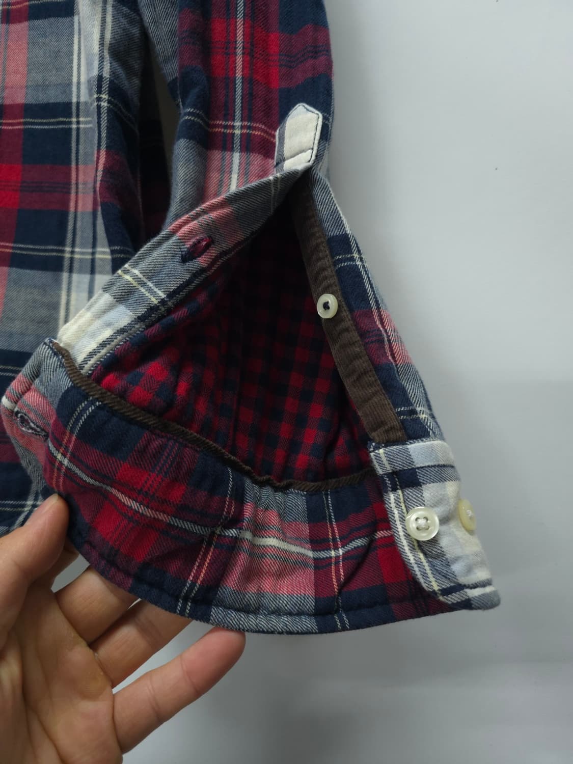 타미힐피거 두께감있는 코튼 이중 체크셔츠 ( 100~105 ) 상품이미지6