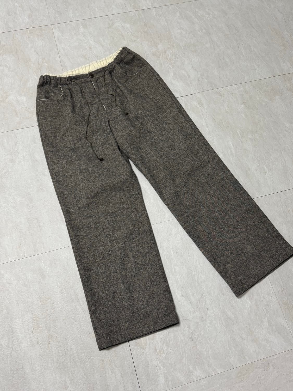 sea salt 씨솔트 울 파자마 팬츠 그레이 상품이미지2