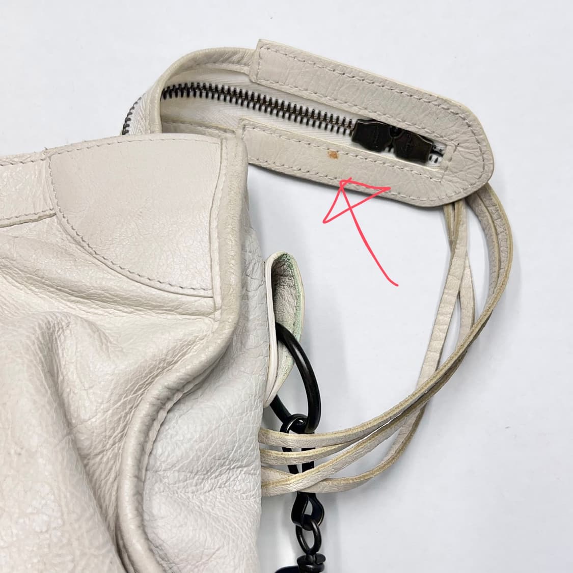 발렌시아가 모터백 시티백 화이트. 르시티 빈티지 상품이미지8