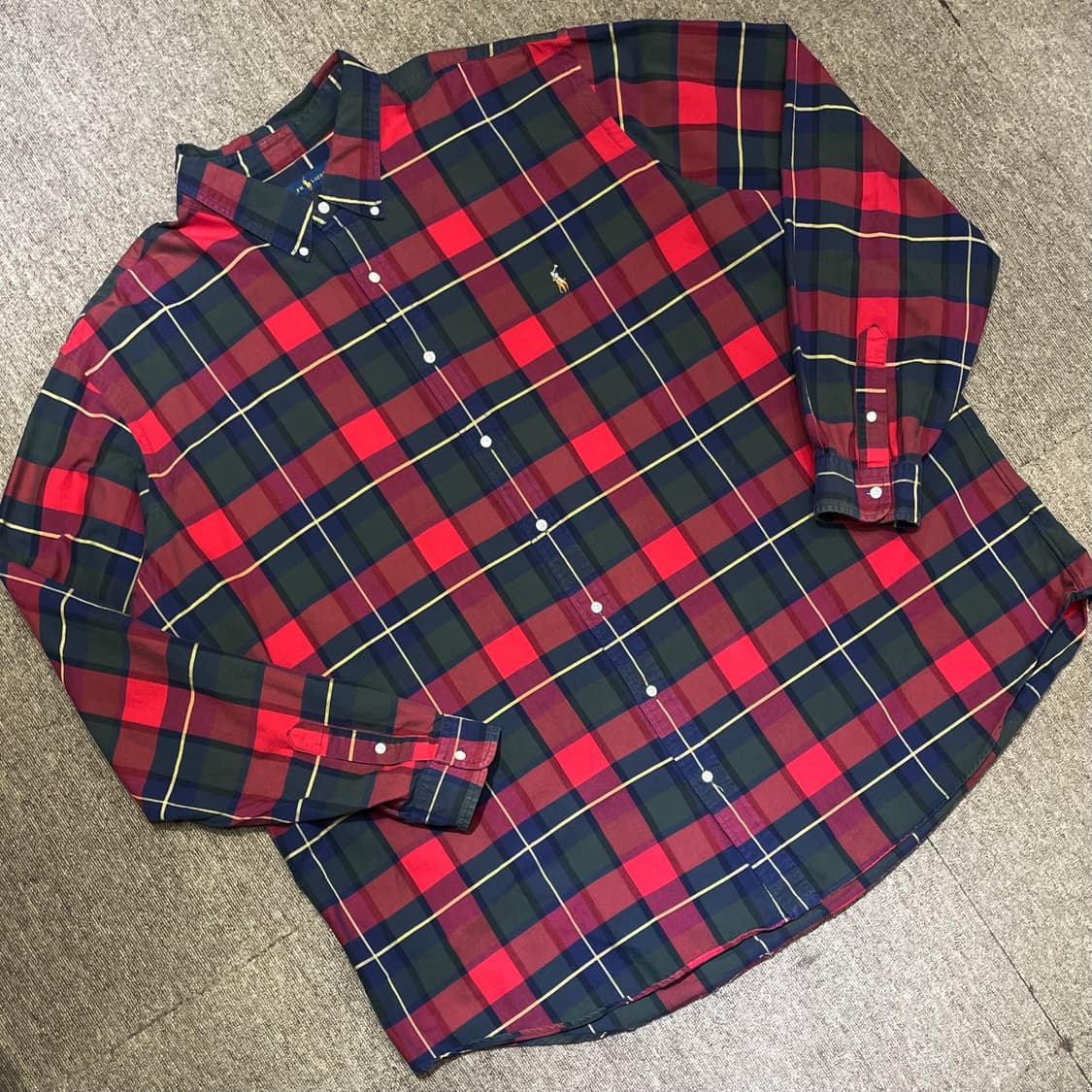 (4XL) POLO 폴로 랄프로렌 체크 셔츠 상품이미지1