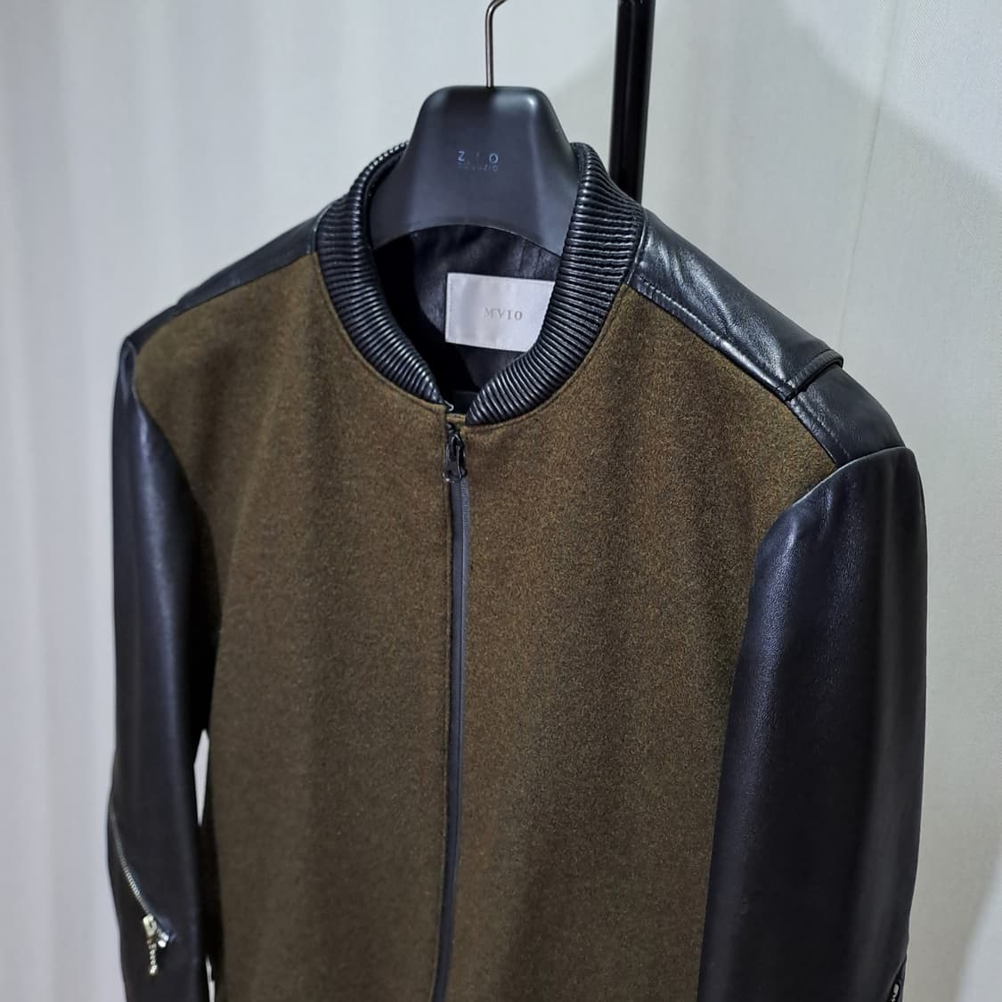 (택포) 엠비오 캐시미어 혼용 양가죽 자켓 100 B644 상품이미지3