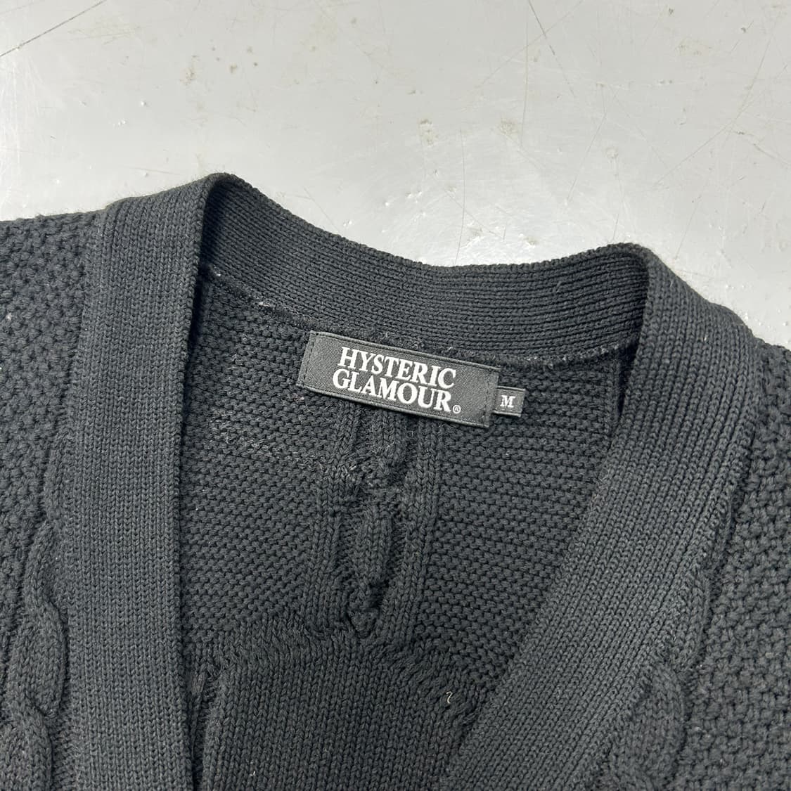 히스테릭글래머 스파이더 케이블 가디건  상품이미지5