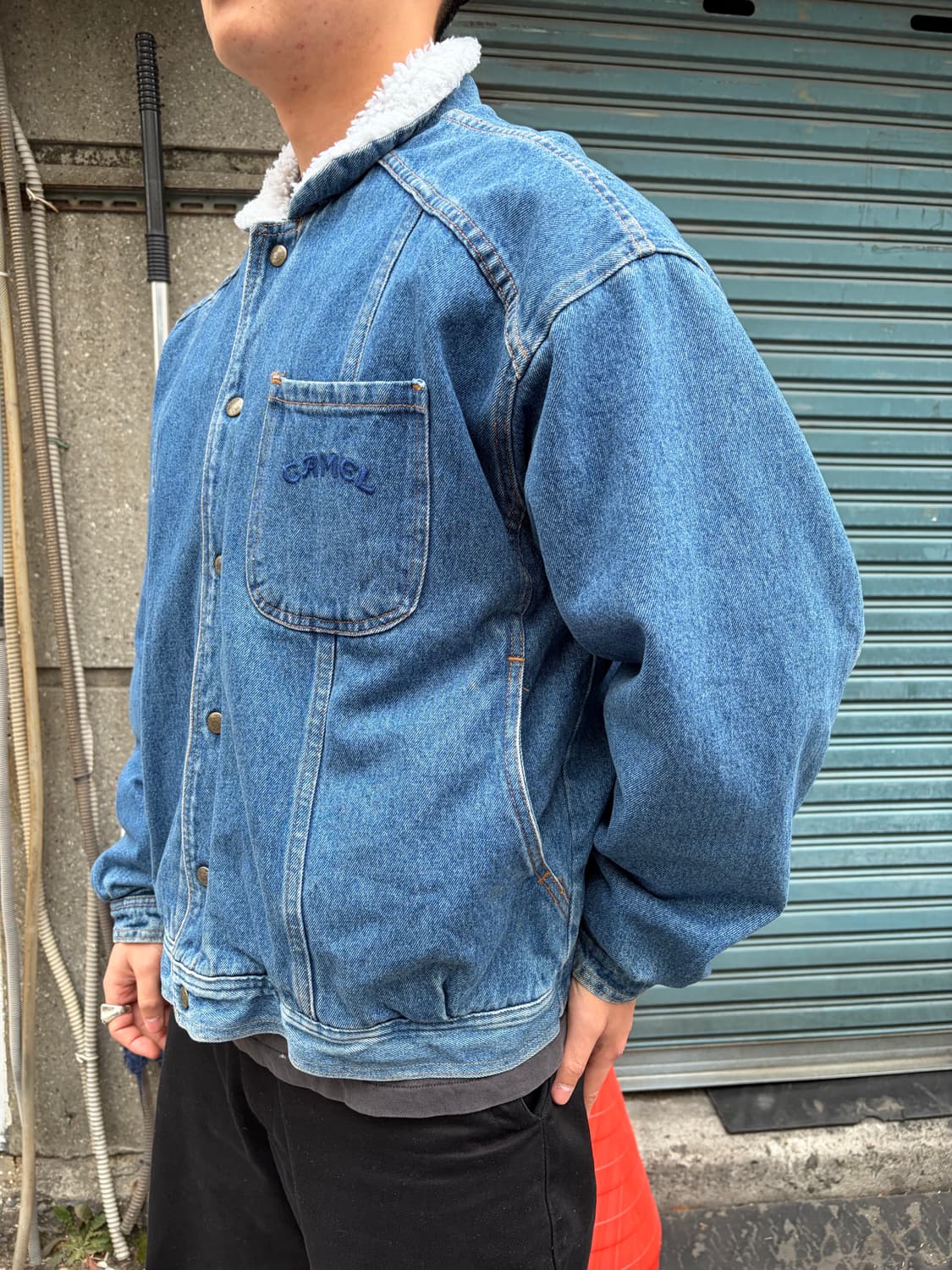 90‘s Camel Cigarettes Sherpa line denim  상품이미지7