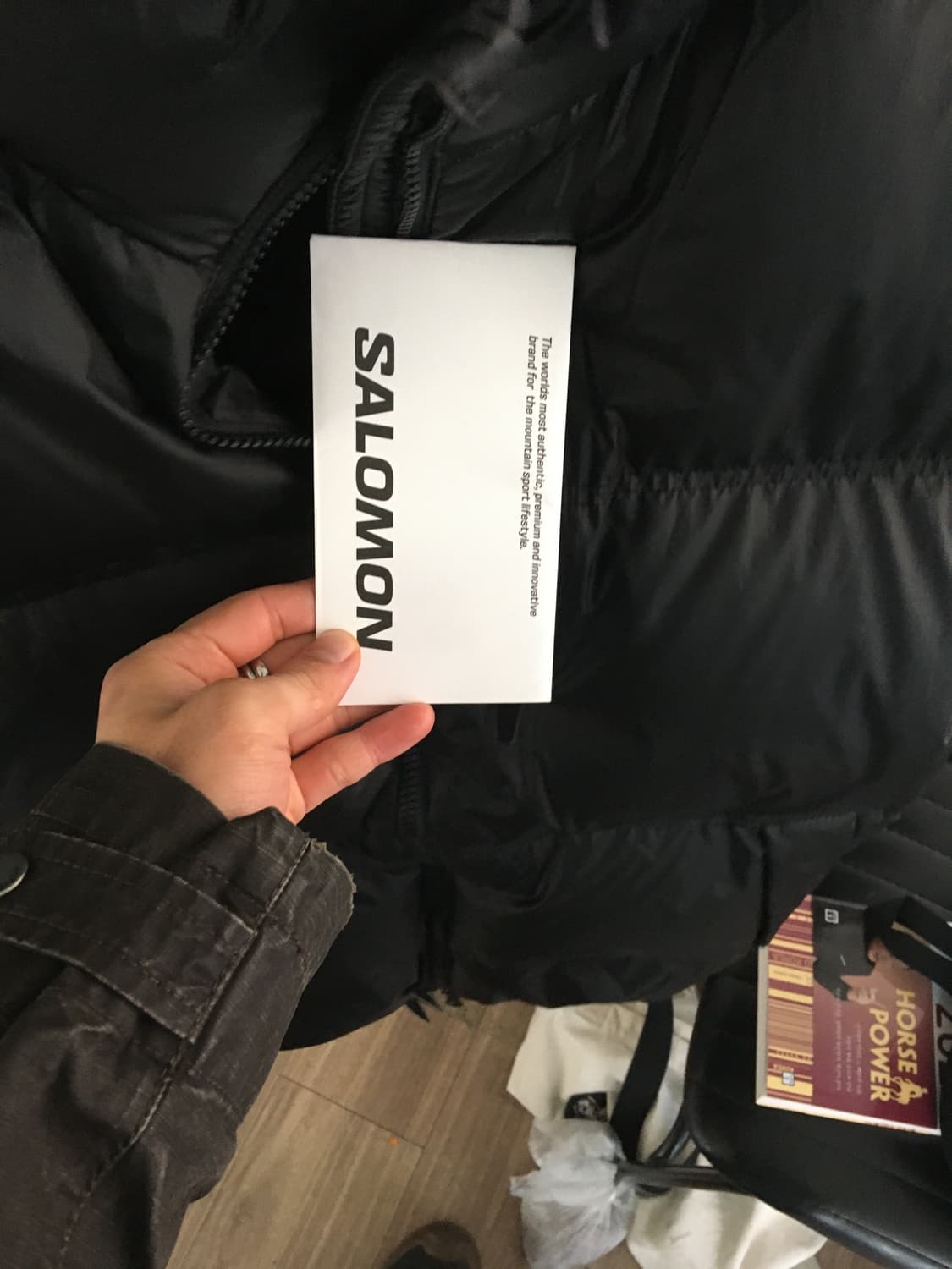 살로몬 컨투어 다운 패딩 L 상품이미지2