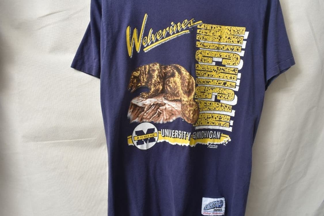 90S USA 미시건 반팔티 L M0273 상품이미지3