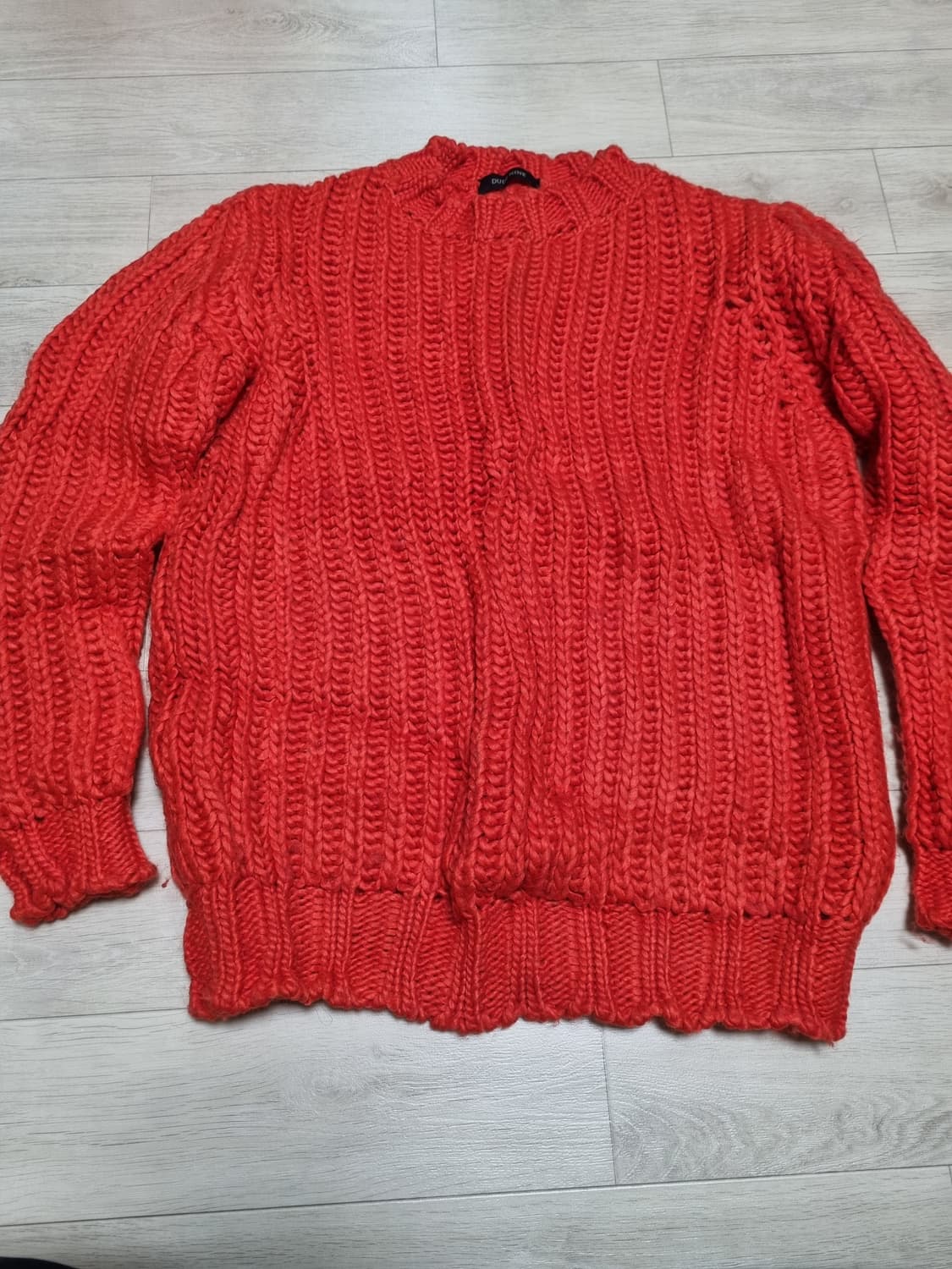 듀드나인 와플 벌키 니트 L 상품이미지1