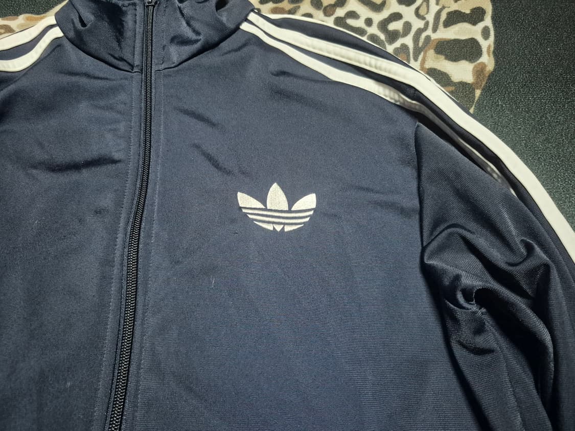 00's 아디다스 빈티지 구 파이어버드 트랙탑 져지 M 네이비 상품이미지2