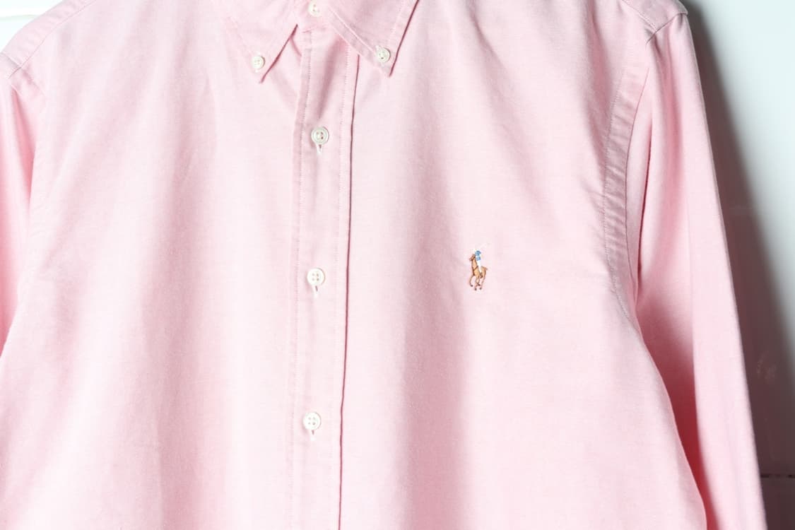 (L-2XL) 폴로 랄프로렌 셔츠 남방 USA 무지 핑크-H31300 상품이미지5
