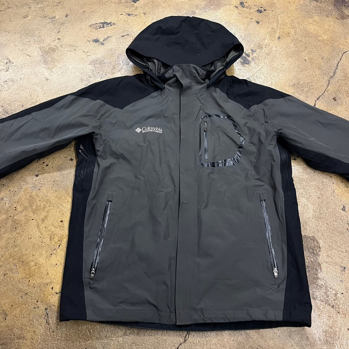 [정품/XL] 컬럼비아 고어텍스 블랙 그레이 바람막이 b16 상품이미지3