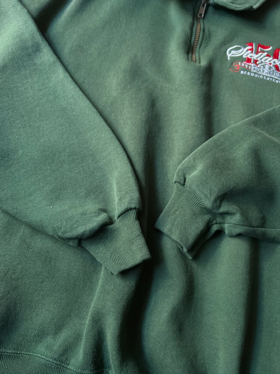 [L]JERZEES USA 빈티지그린 하프집업 스웻셔츠 상품이미지4