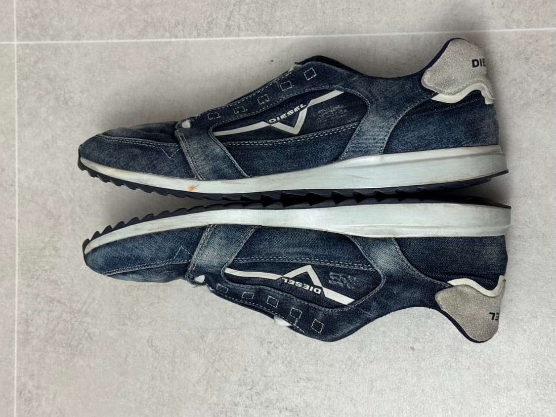 디젤 워싱 데님 스니커즈 285 상품이미지3