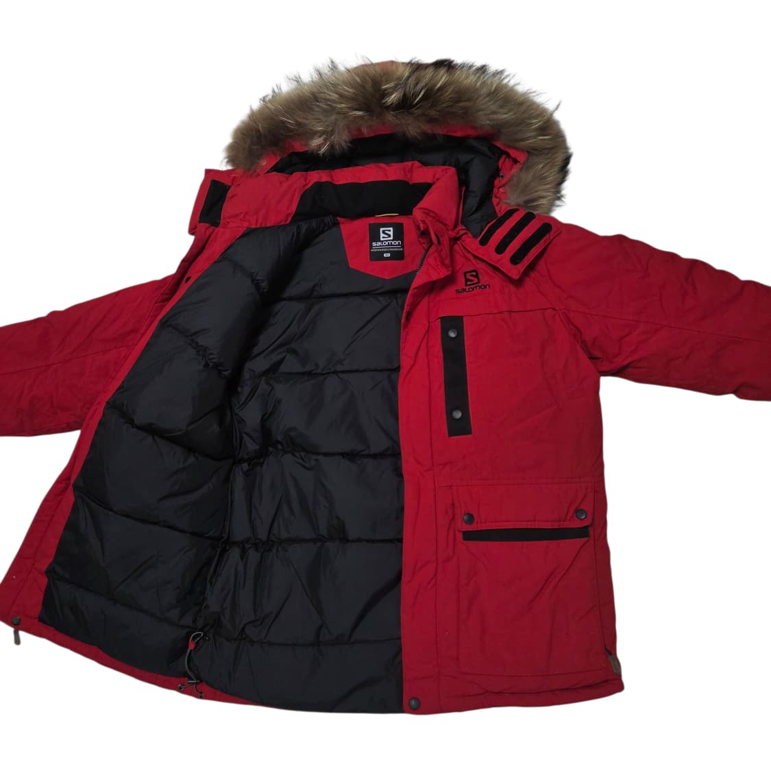 SALOMON 살로몬 레드 덕다운 후드퍼 자켓 95  상품이미지3