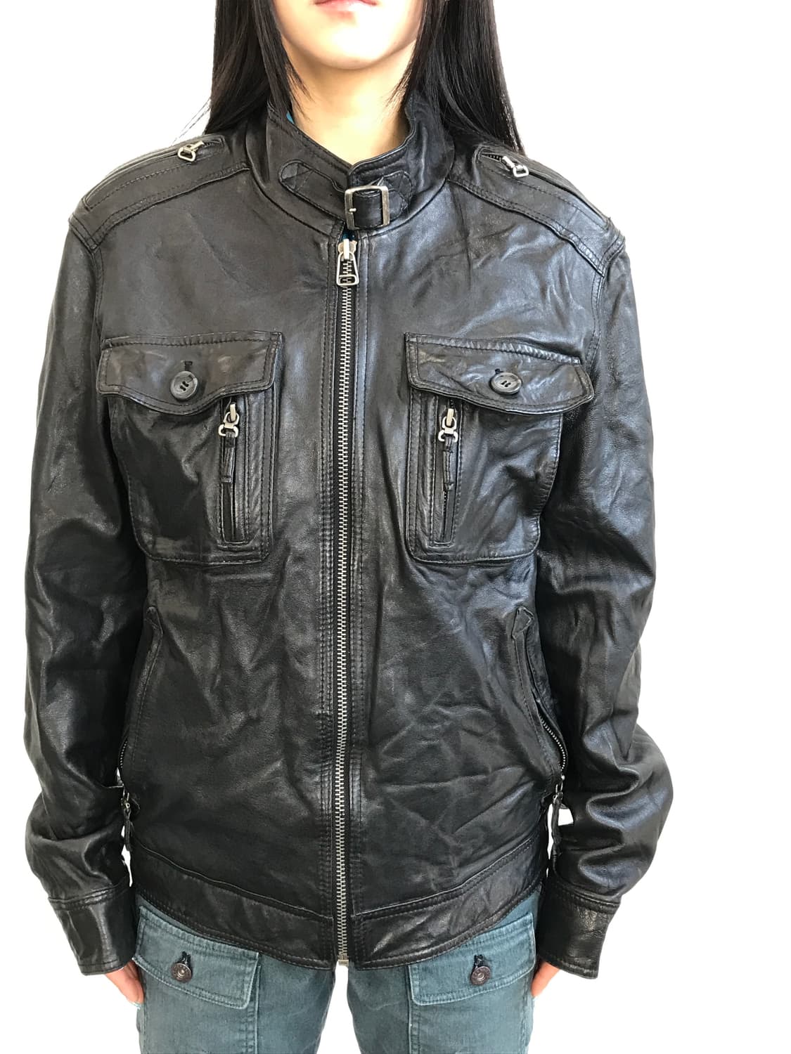 Vintage Lambskin Leather Jacket 상품이미지2