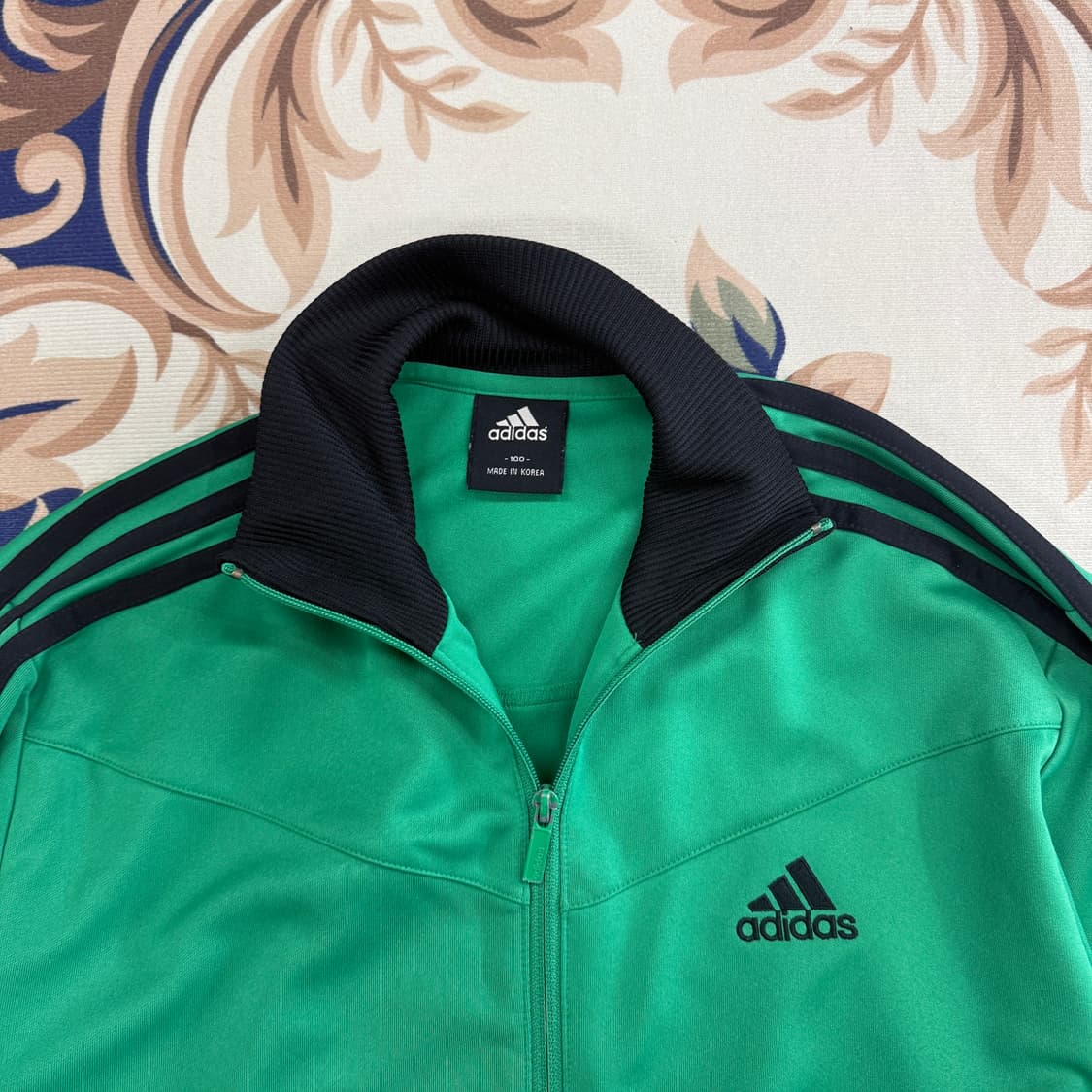 (L)아디다스 Adidas 삼선 트랙탑 져지(그린,초검) 상품이미지2