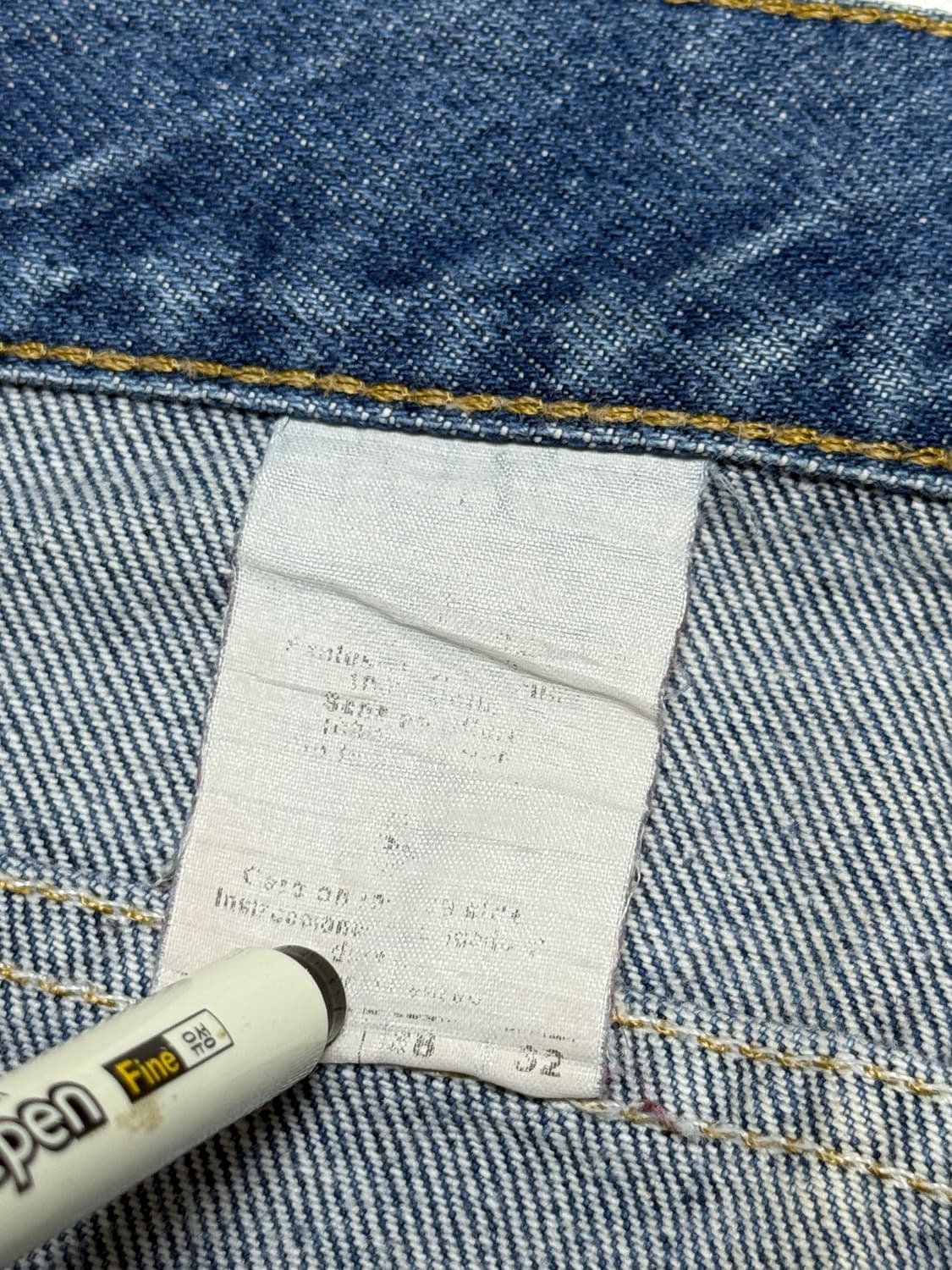 칼하트 중청 데님 팬츠 38x32 상품이미지4