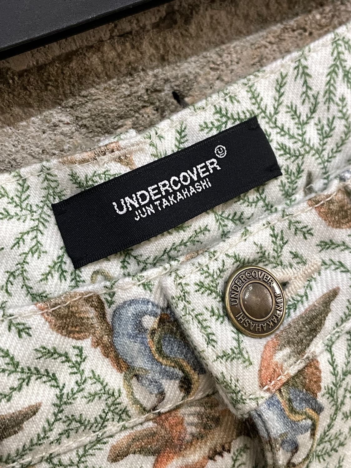 언더커버 준타카하시 플랜트 패턴 코튼 팬츠 상품이미지6