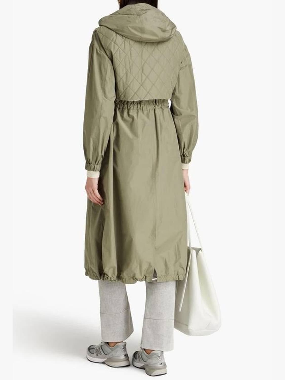 55~66/ 브루넬로 쿠치넬리 24FW 퀼팅 하이브리드 코트 상품이미지2