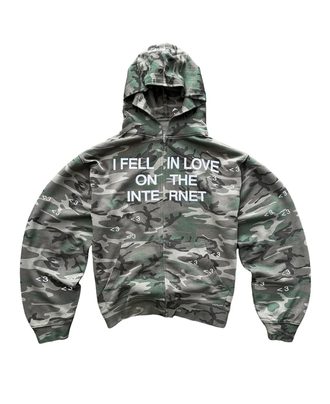 Artificialfever Camo Zip Up Hoodie 상품이미지1