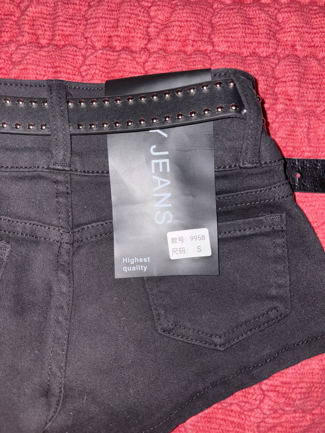 y2k깔 펑크 고딕 해골 스터드 펀칭 벨트 세트 마이크로 숏팬츠 상품이미지9