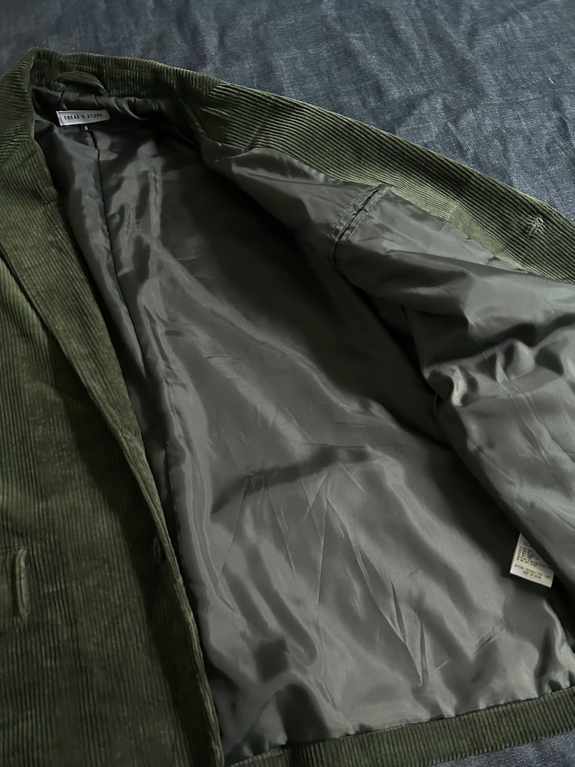 Freak's store 19AW 딥그린 코듀로이 블레이저 상품이미지6