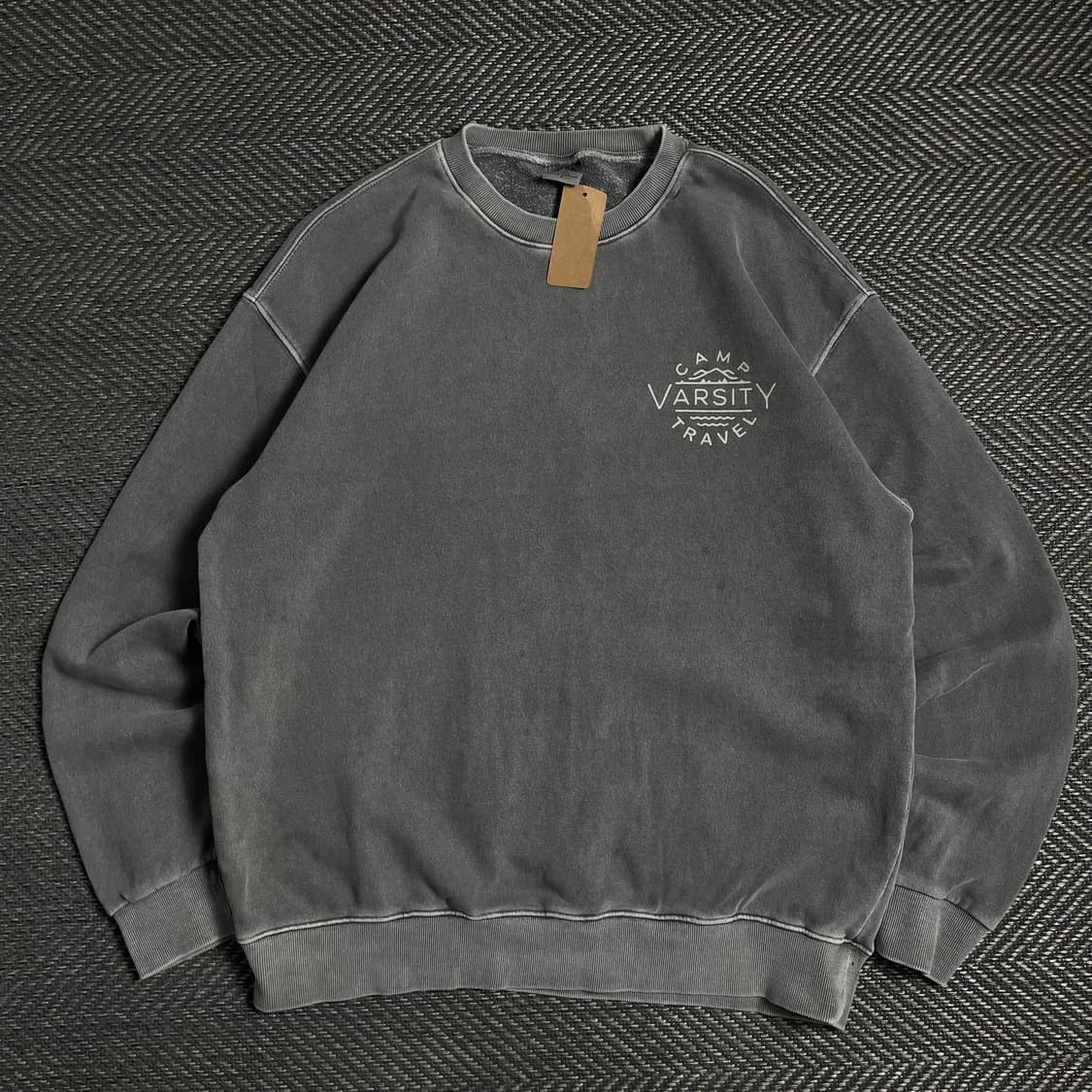 트레블 바시티 빅로고 피그먼트 박시핏 맨투맨o 4835 상품이미지2