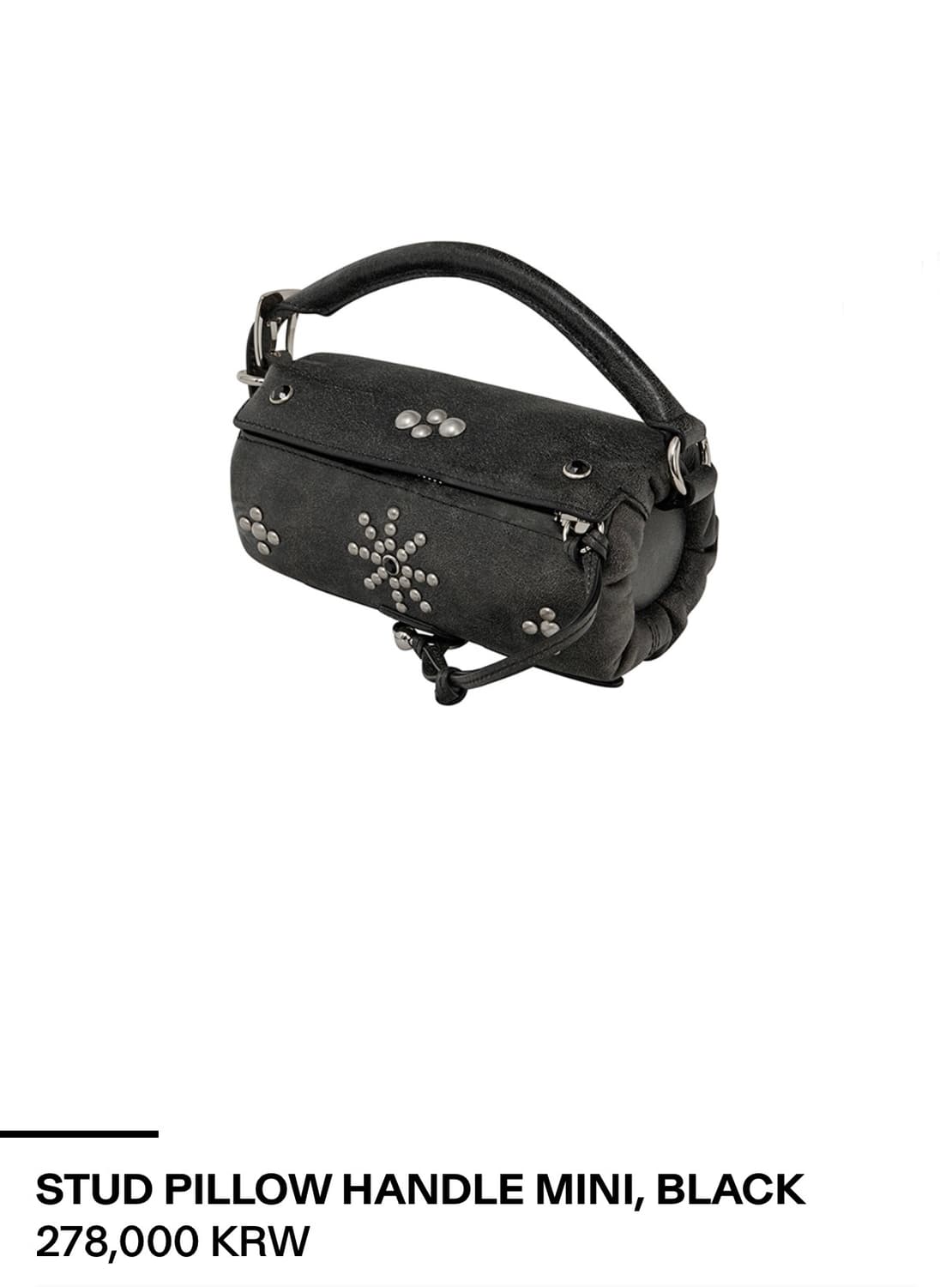 오픈와이와이 필로우 스터드 미니백 블랙 상품이미지2