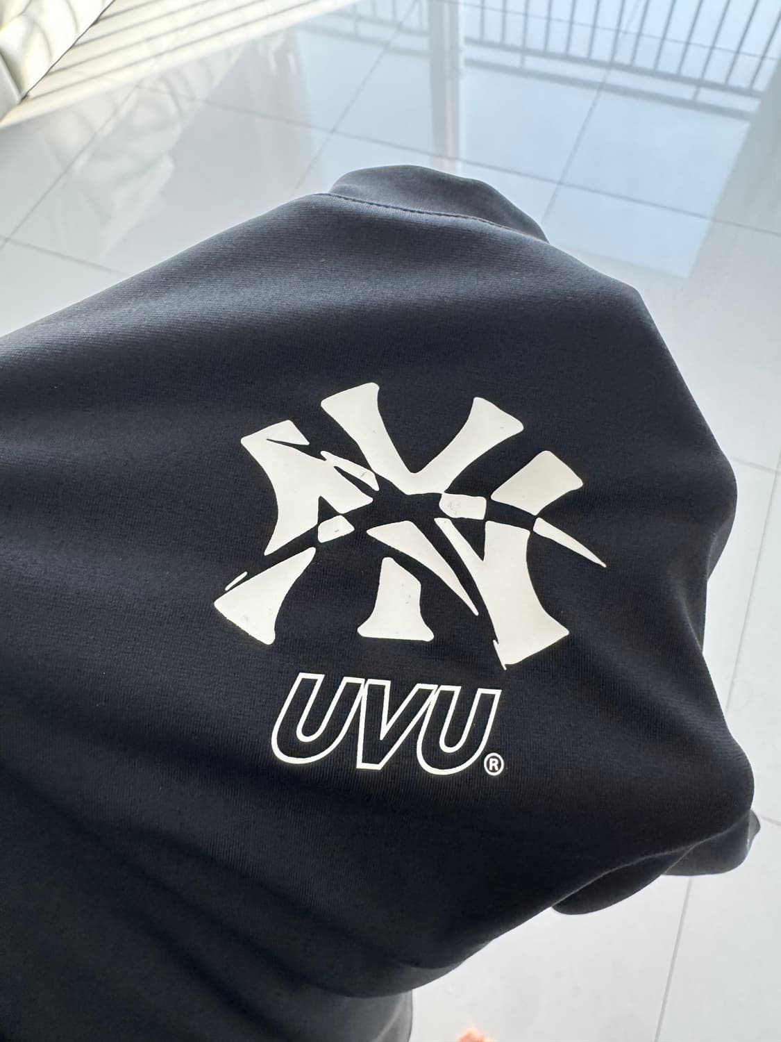 UVU 롱슬리브 트레이닝 티셔츠 L 블랙 상품이미지4