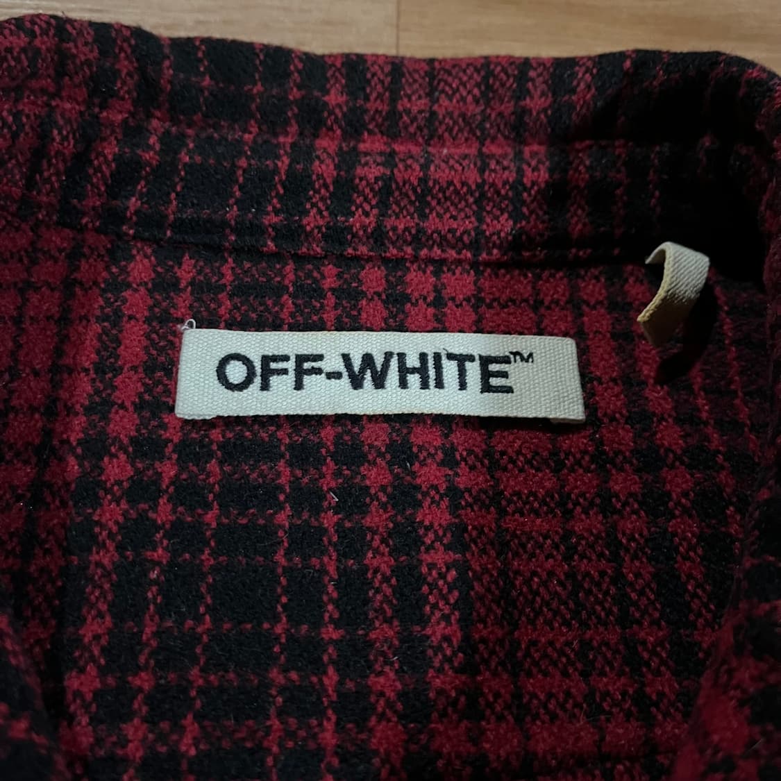 [105] 오프화이트 플란넬 셔츠 상품이미지4