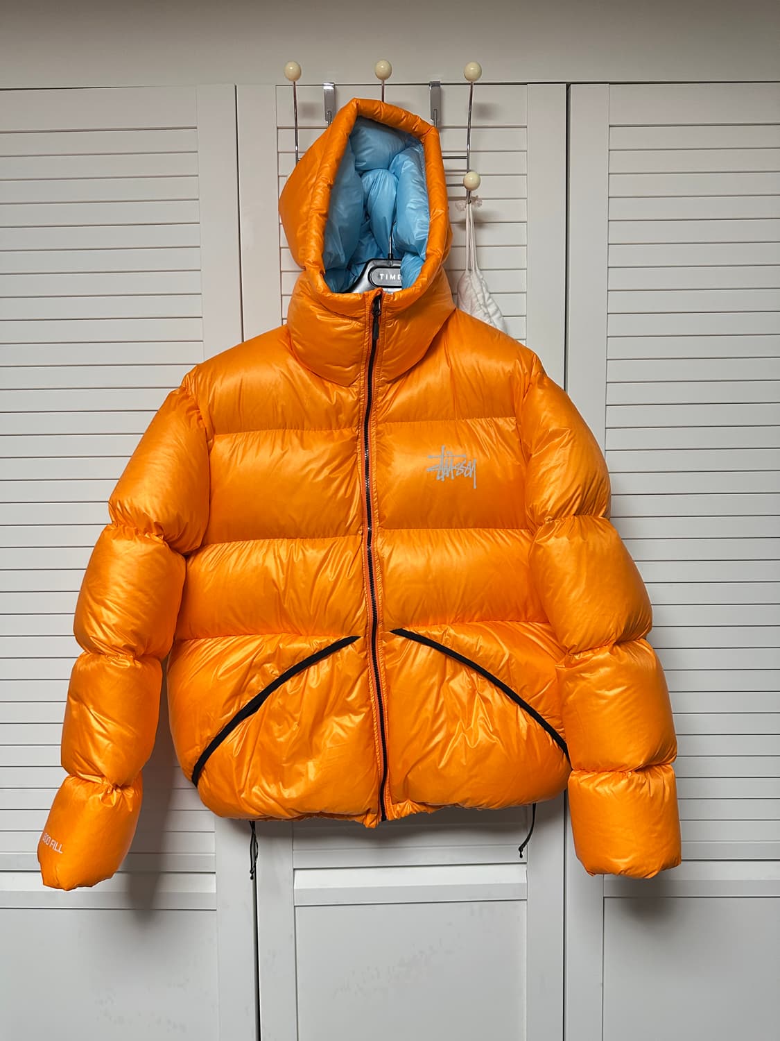 스투시 마이크로 립스탑 다운 오렌지 컬러 파카 상품이미지1