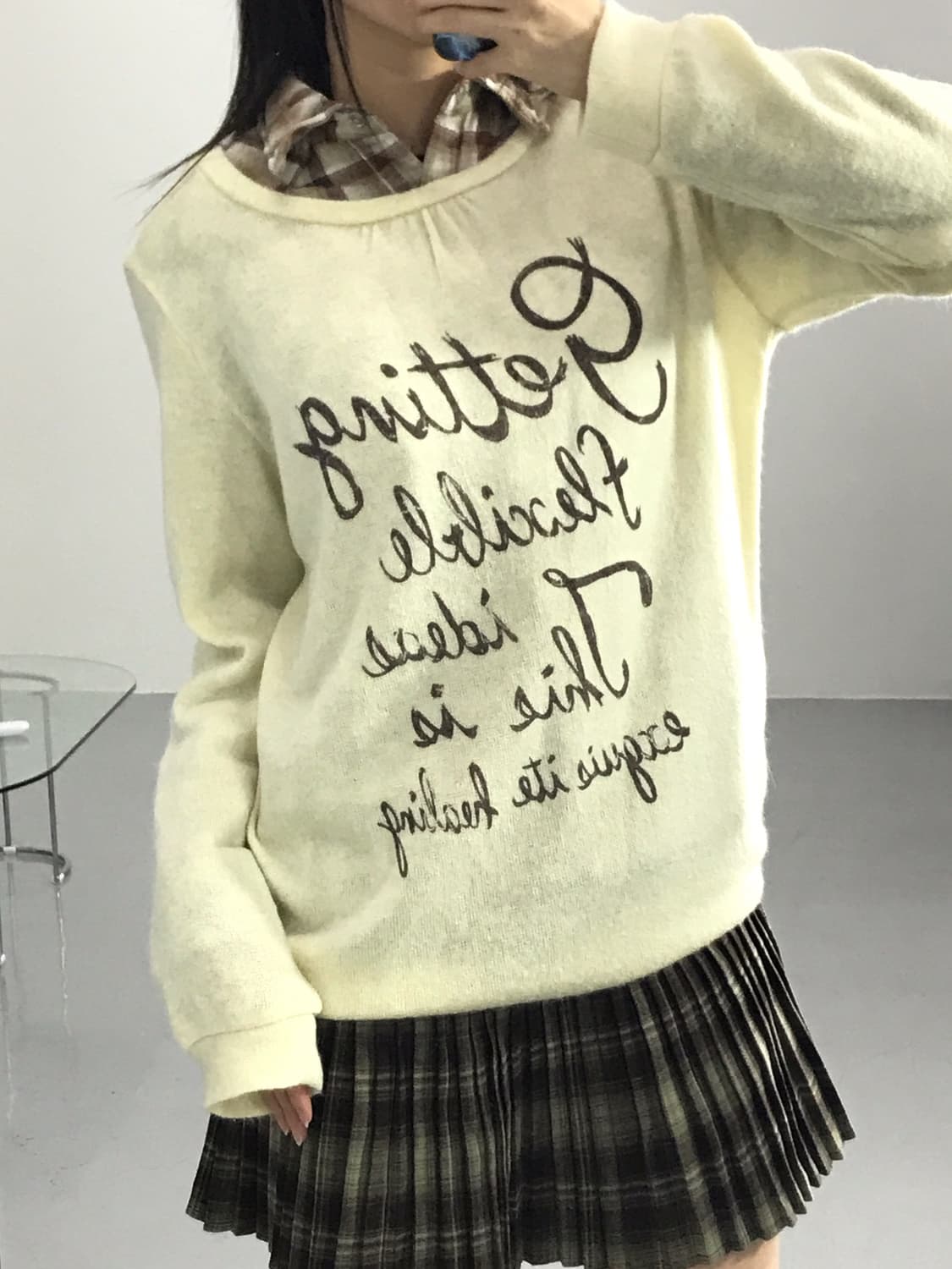 Jpn Acrylic Kitsch Graphic Sweatshirts 상품이미지3