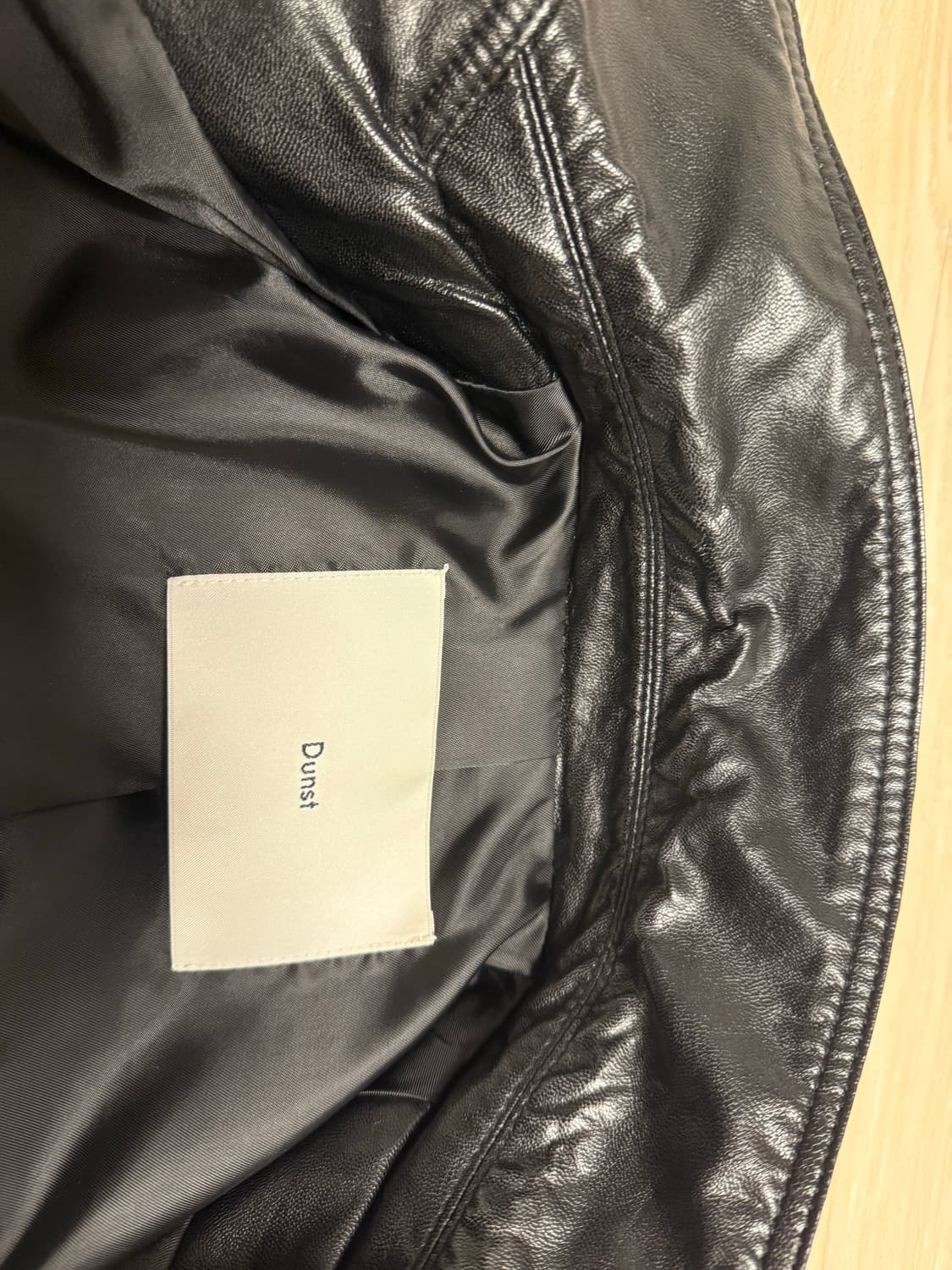 던스트 유니섹스 2버튼 비건레더 블레이저 자켓 블랙 XS 상품이미지5