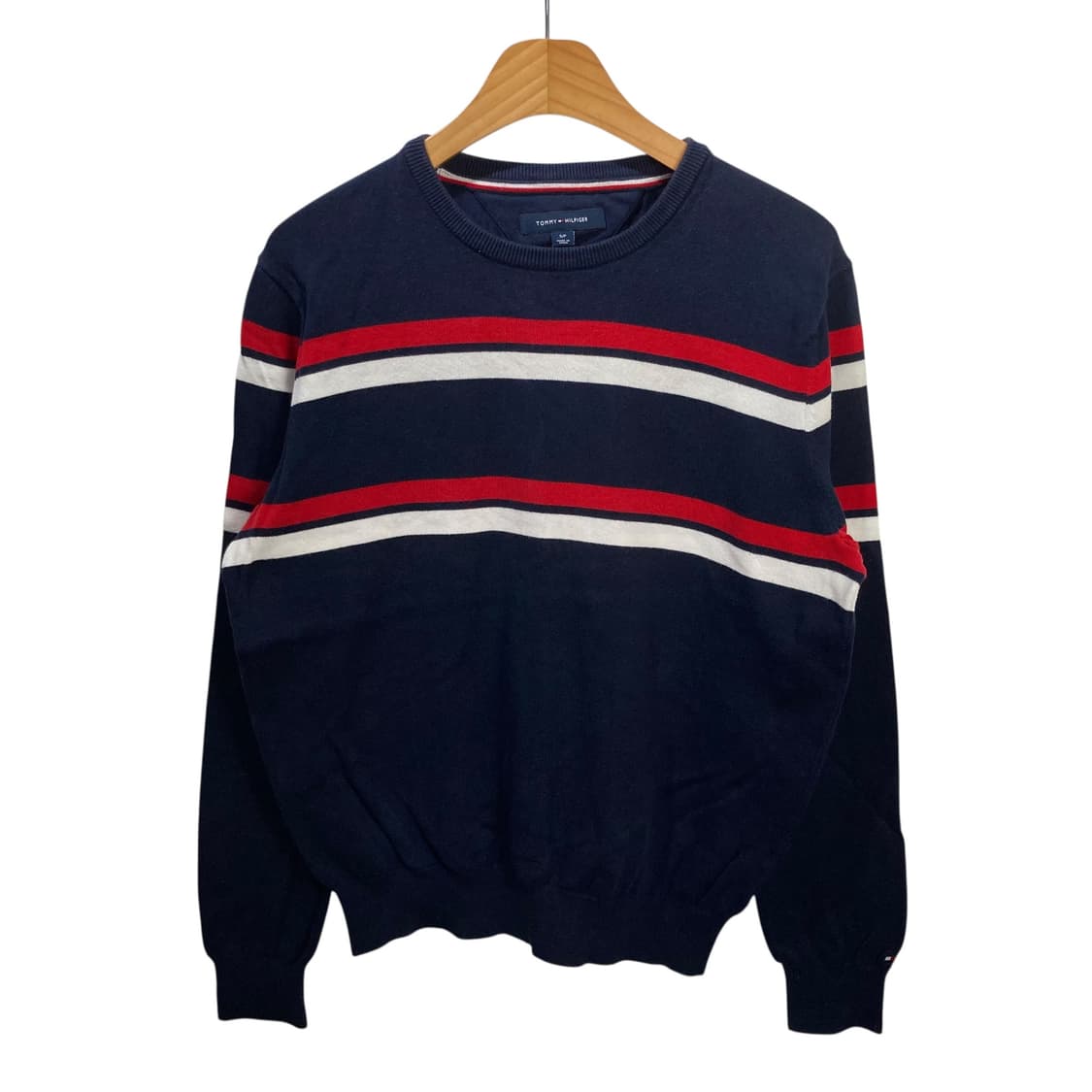 타미힐피거 네이비 배색 니트 상품이미지2