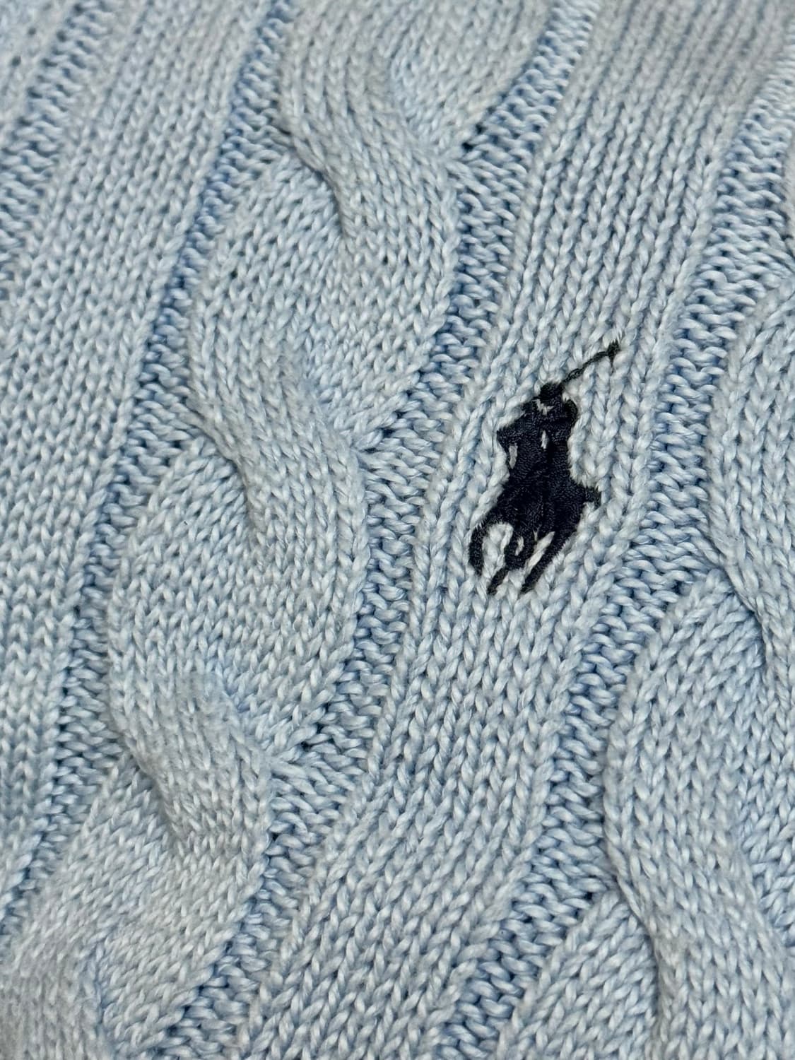 정품)폴로랄프로렌 케이블 니트 반집업 M 175/96A 상품이미지5