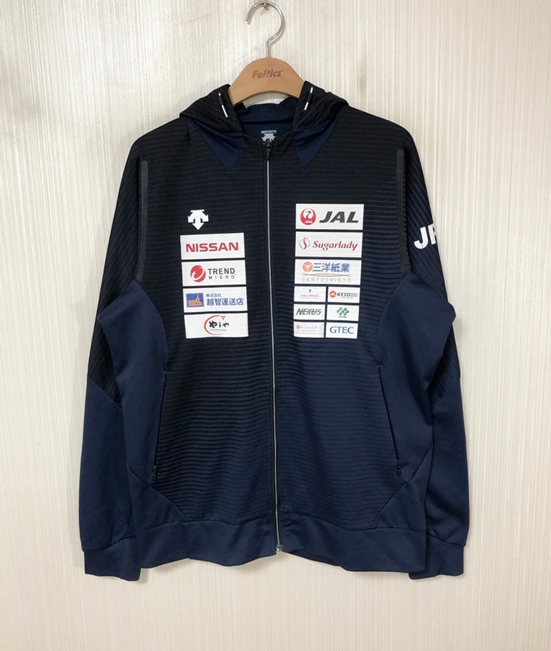 데상트 일본 펜싱국가대표팀 지급용 후드집업자켓 XO(XXL) 상품이미지1