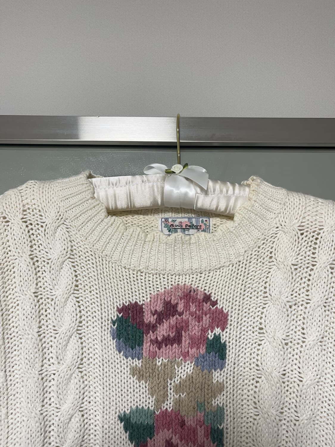 Gina Peters🌷플라워 빈티지 니트 vintage knit 상품이미지5