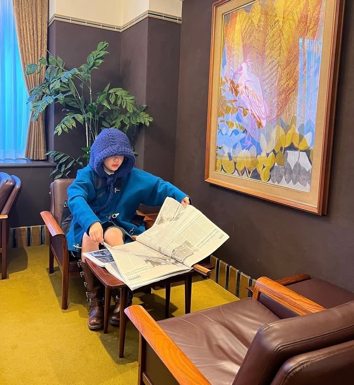 freckle 프레클 노이 어덜트 피셔맨 파이어맨 버클 디테일 코트 블루 상품이미지3