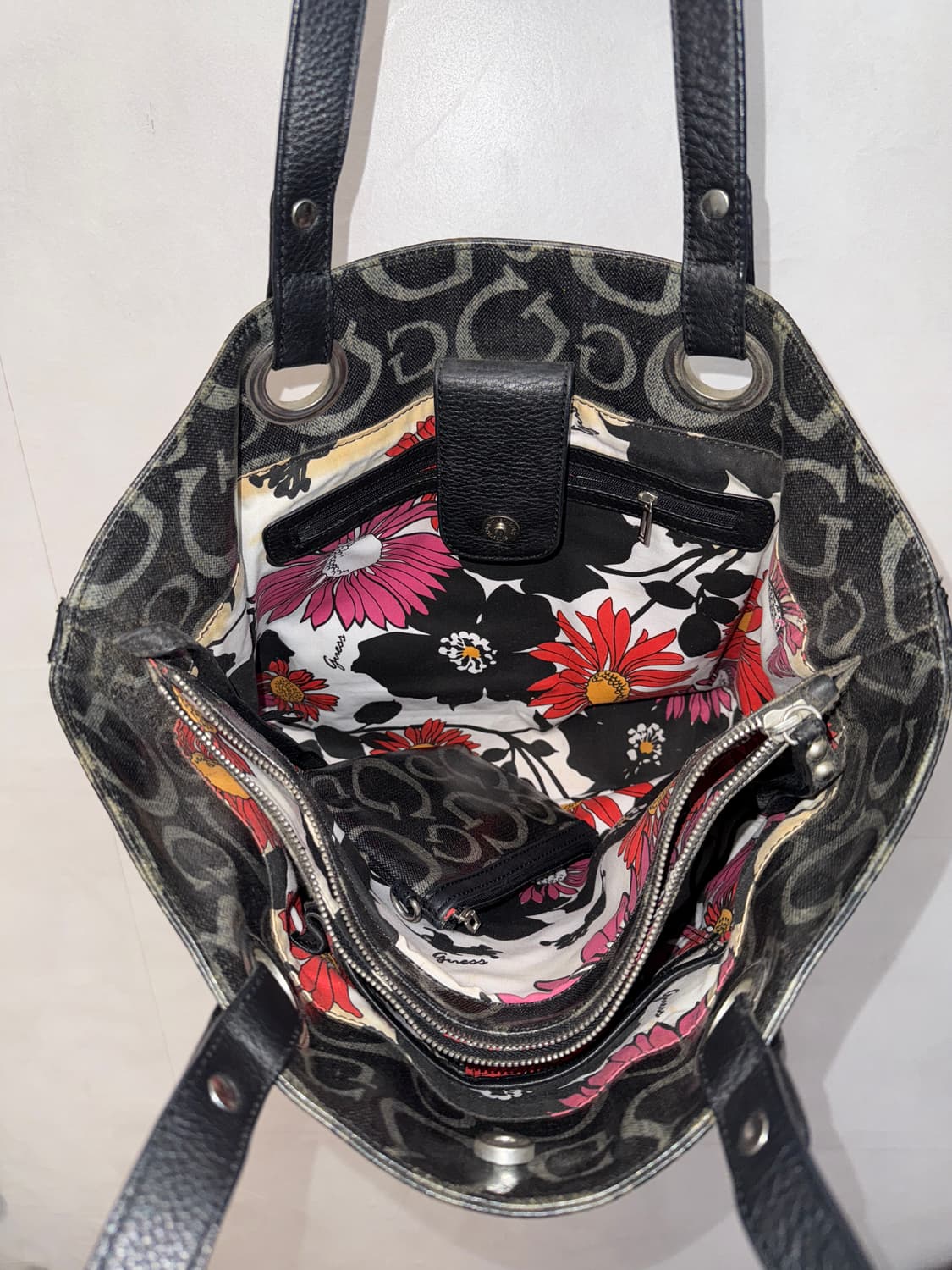 Guess black logo tote bag 상품이미지6