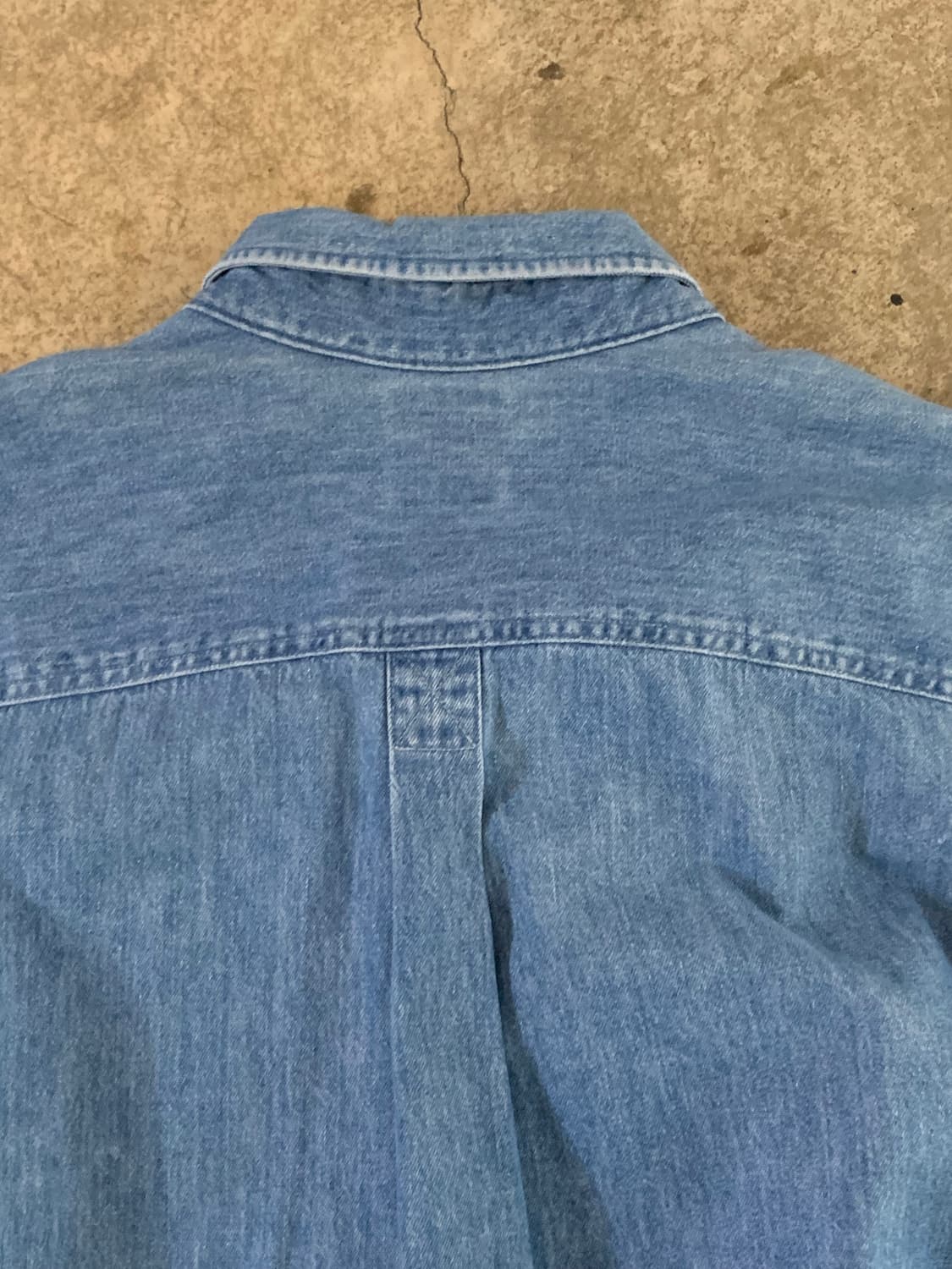 90s 갭 데님 버튼다운 셔츠 Made in USA 상품이미지8