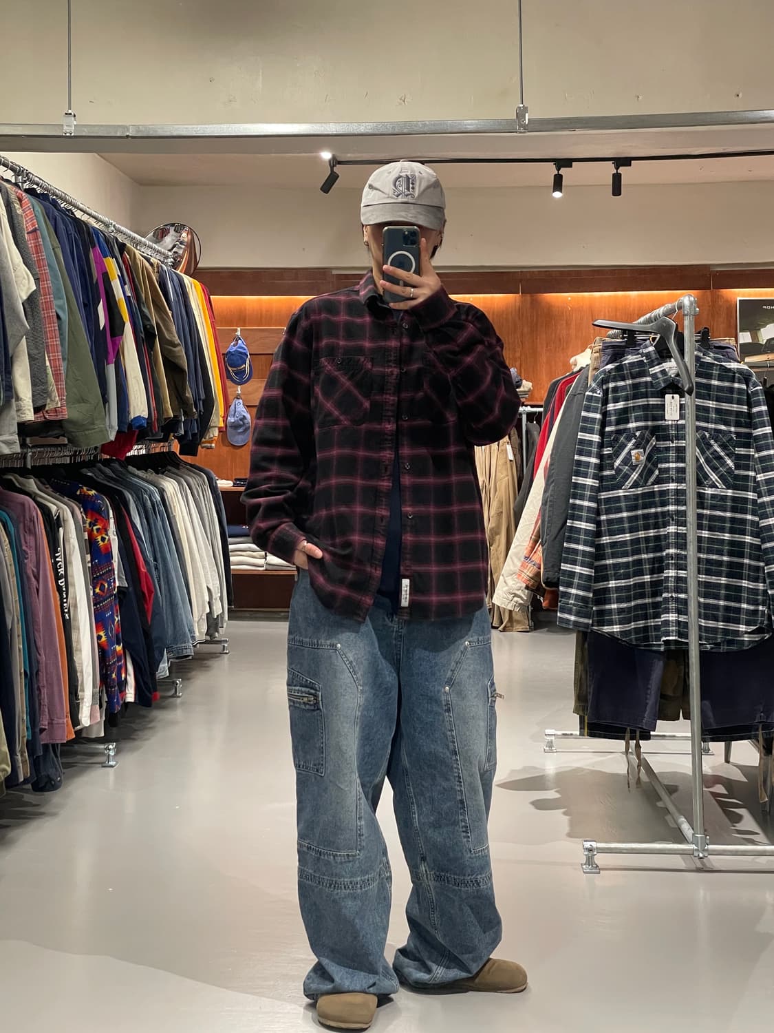 칼하트 체크 셔츠  상품이미지1