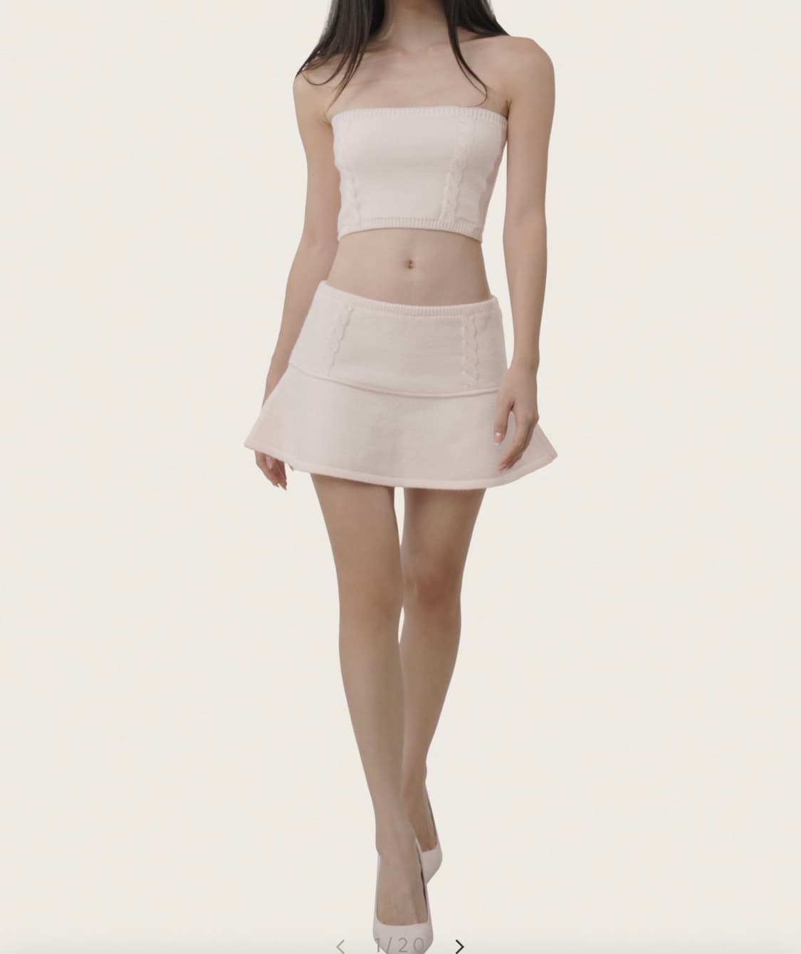 (미개봉) 클리시어 츄츄 케이블 스커트 상품이미지2