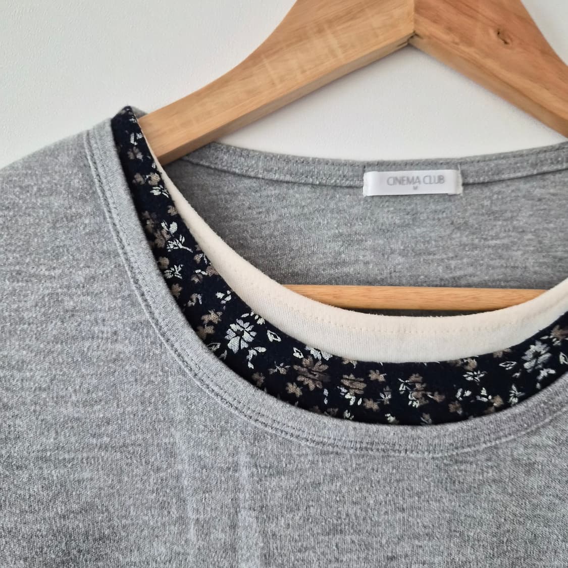 일본 빈티지 모리걸 레이어드 스타일 셔링 티셔츠 상품이미지2