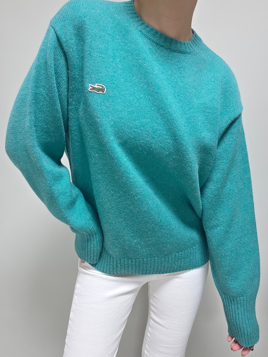 Lacoste / 에메랄드 그린 보카시 니트 상품이미지6