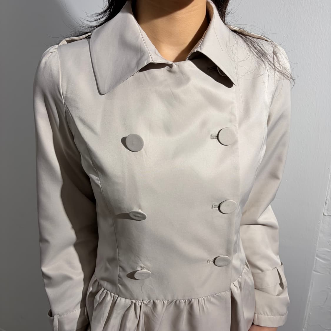 TRALALA 트랄라라 도트 더블 프릴 자켓 상품이미지3