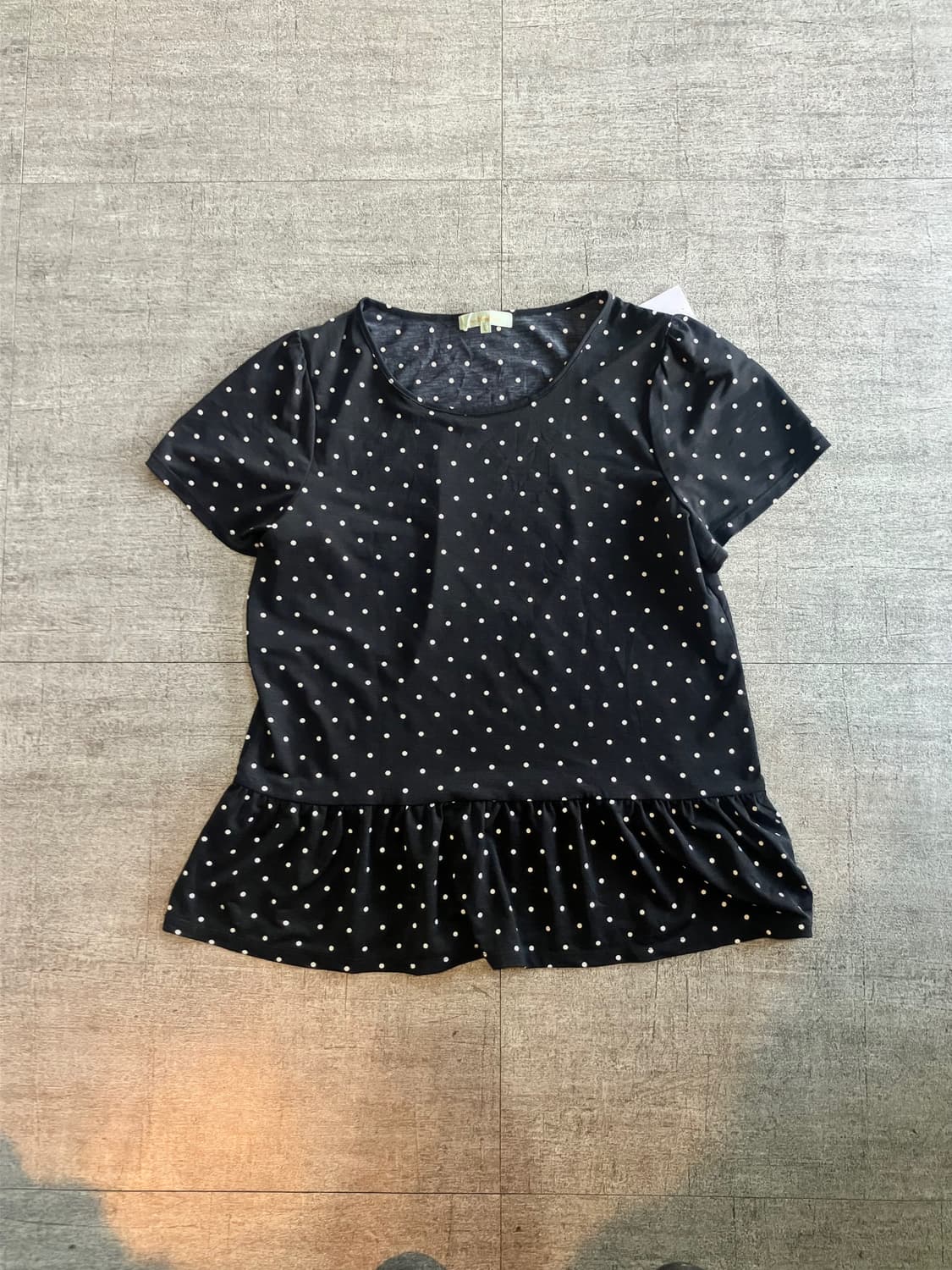 일본빈티지 Honfieur 하구미모리걸 달천깔페어리 도트땡땡이티셔츠 상품이미지1