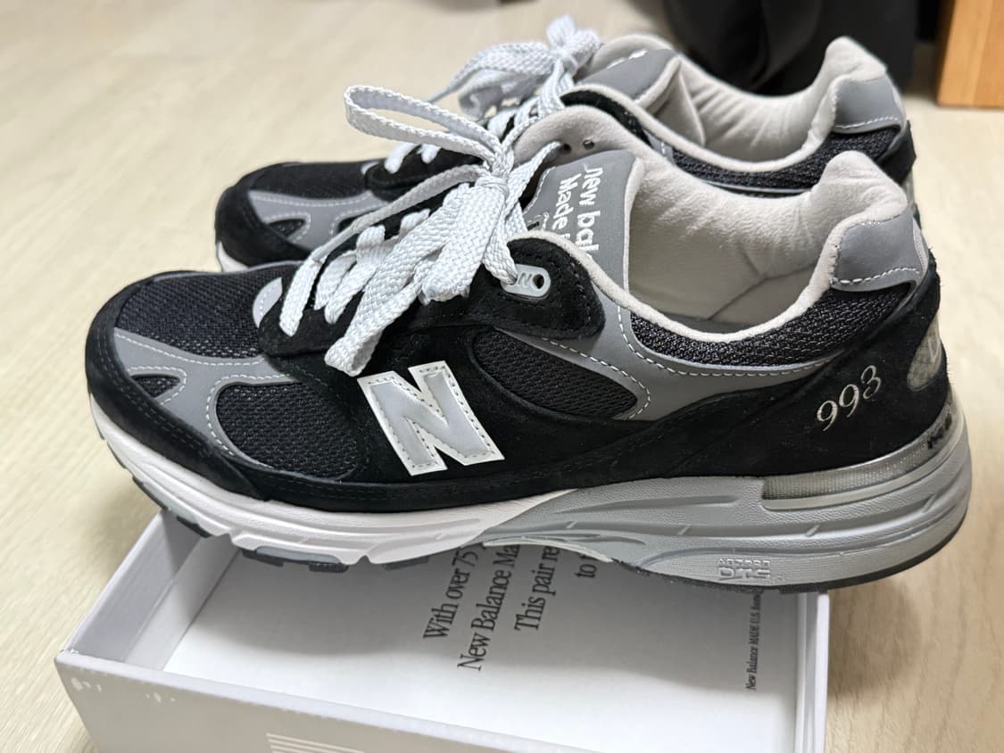 (270)뉴발란스 993 블랙 Made in USA 거의 새거 상품이미지4