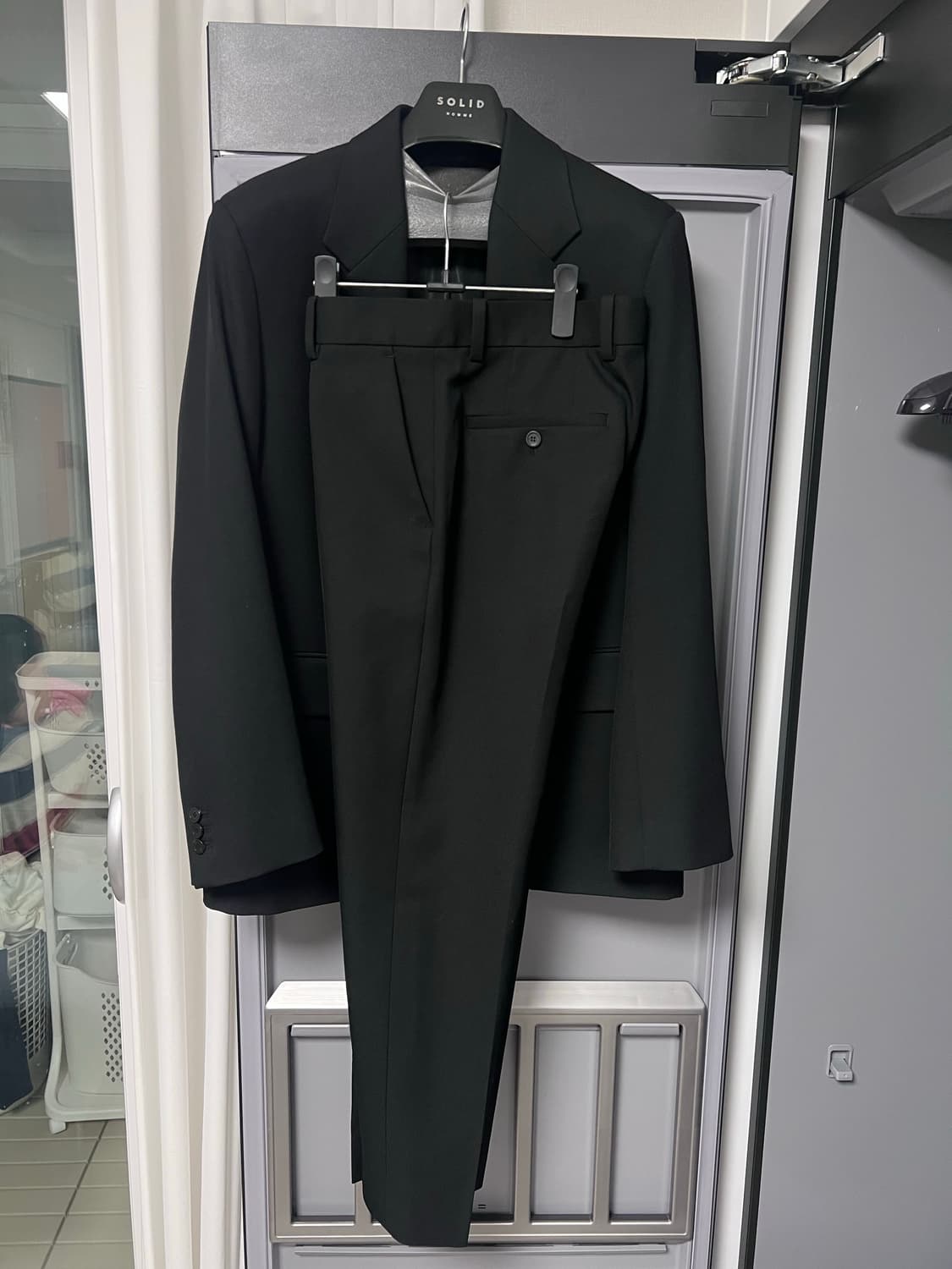 솔리드옴므 셋업 수트 정장 블랙 105 30 상품이미지1